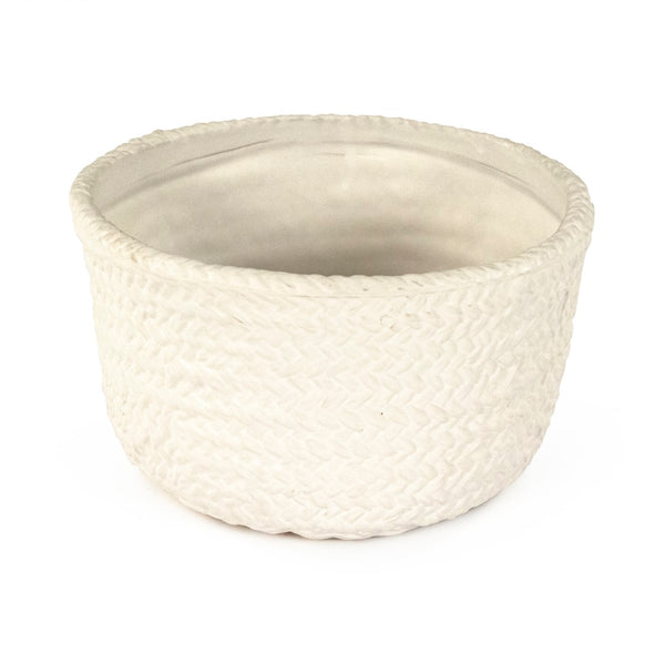 Grey Cross Weave Deep Dish Small Matte Cool Grey CB3491-20-R604 Zentique