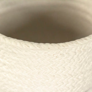 Grey Cross Weave Deep Dish Small Matte Cool Grey CB3491-20-R604 Zentique