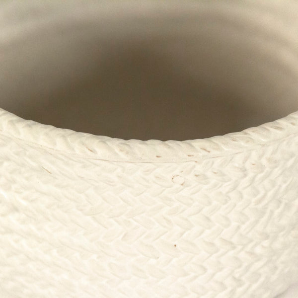 Grey Cross Weave Deep Dish Small Matte Cool Grey CB3491-20-R604 Zentique