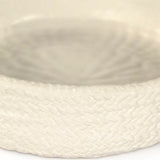 White Cross Weave Deep Dish Large Matte White CB3491-30-R11 Zentique