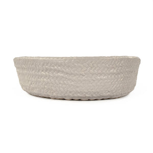 Grey Cross Weave Deep Dish Large Matte Cool Grey CB3491-30-R604 Zentique