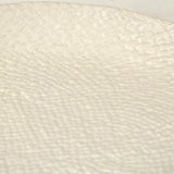 White Cross Weave Platter Medium Matte White CB3492-34-R11 Zentique