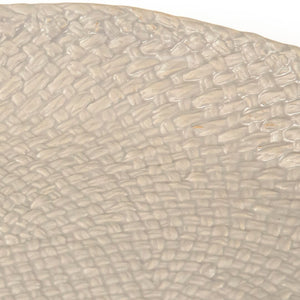 Grey Cross Weave Platter Medium Matte Cool Grey CB3492-34-R604 Zentique