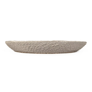 Grey Cross Weave Platter Large Matte Cool Grey CB3492-41-R604 Zentique