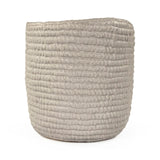 Grey Cross Weave Vase Small Matte Cool Grey CB3493-20-R604 Zentique