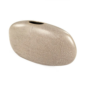 Splash Grey Oval Pebble Vase Splash Grey CB3546-19-R694 Zentique