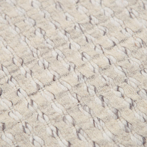 Rizzy Cable CBA699 Hand Loomed Solid/Tone on Tone  Wool Rug Oyster 8'6" x 11'6"