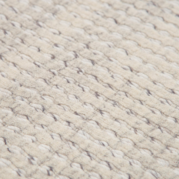 Rizzy Cable CBA699 Hand Loomed Solid/Tone on Tone  Wool Rug Oyster 8'6" x 11'6"