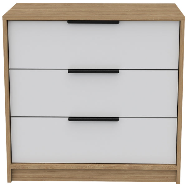 English Elm Kaia Three-Drawer Dresser with Spacious Top and Modern Two-Tone Finish, 27.5" Wide Accent Piece Multicolor 31.1 L x 20.9 W x 3.5 H B07092021