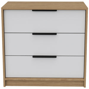 English Elm Kaia 3-Drawer Dresser with Spacious Top and Modern Two-Tone Finish, 27.5" Wide Storage Solution Multicolor 31.1 L x 20.9 W x 3.5 H B20092021