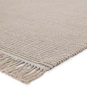 Jaipur Living Jaipur Living Skye Handwoven Boucle Taupe Area Rug Wool Blend Tasseled Neutral Light Gray 8'X10' RUG148695