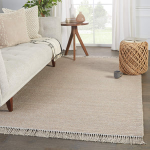 Jaipur Living Jaipur Living Skye Handwoven Boucle Taupe Area Rug Wool Blend Tasseled Neutral Tan 5'X8' RUG148700