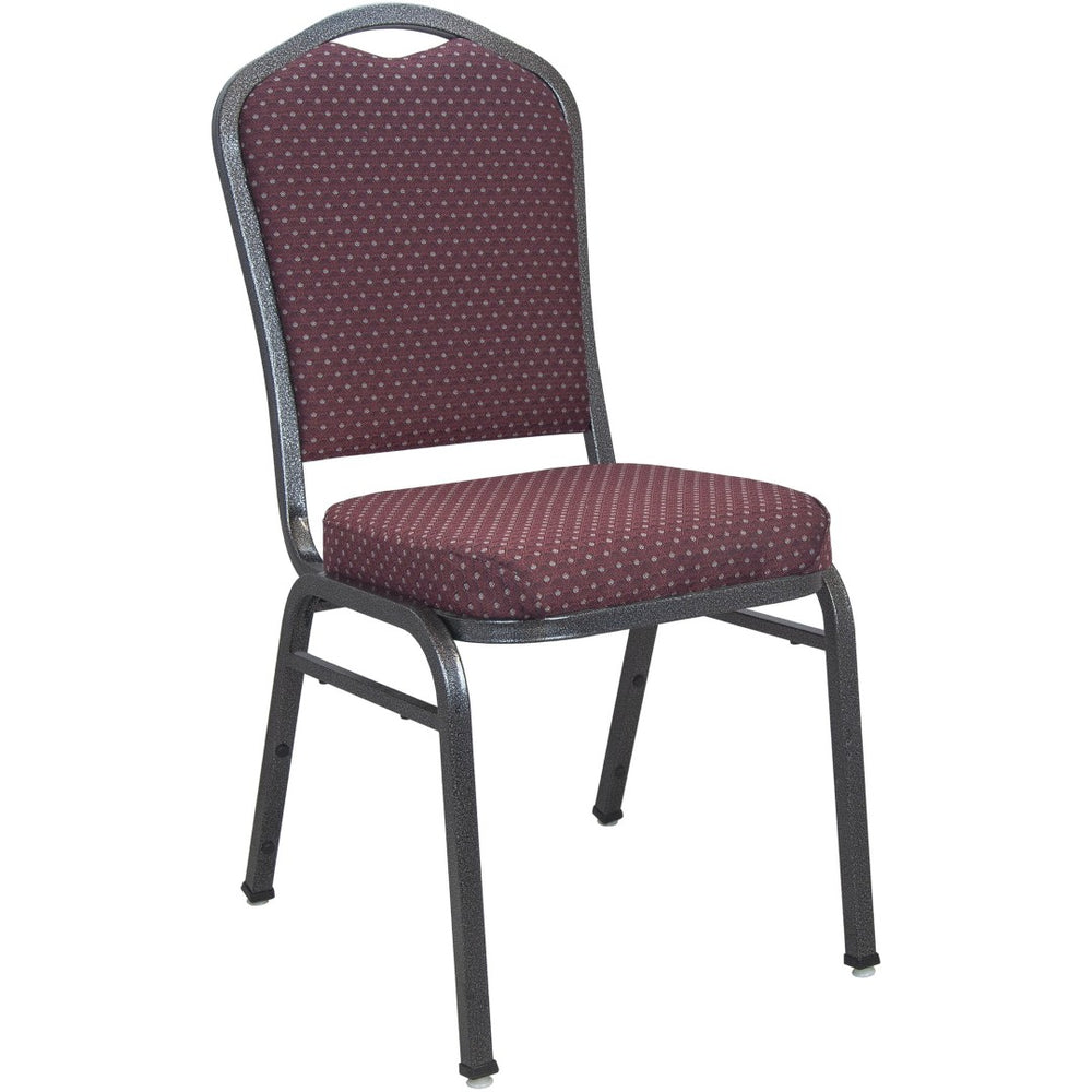 English Elm Advantage Premium Burgundy Crown Back Banquet Chair - Stylish, Durable & Comfortable Event Seating CBMW-202