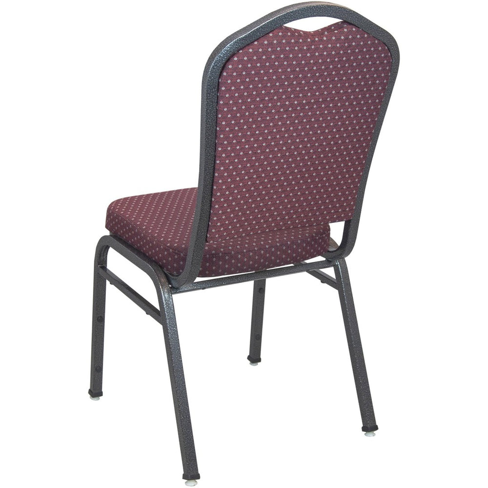 English Elm Advantage Premium Burgundy Crown Back Banquet Chair - Stylish, Durable & Comfortable Event Seating CBMW-202