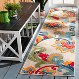 Safavieh Cabana 305 Power Loomed Indoor / Outdoor Rug Ivory / Blue 5'-3" x 5'-3" Square