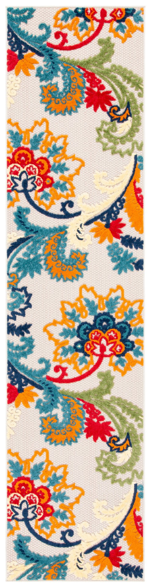 Safavieh Cabana 305 Power Loomed Indoor / Outdoor Rug Ivory / Blue 5'-3" x 5'-3" Square