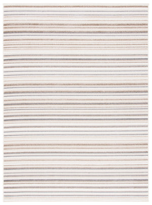 Safavieh Cabana Round Ivory Grey Area Rug — Power‑Loomed, Low‑Profile Durable Polypropylene For High‑Traffic Spaces 5'-3" x 5'-3" CBN323B-5R