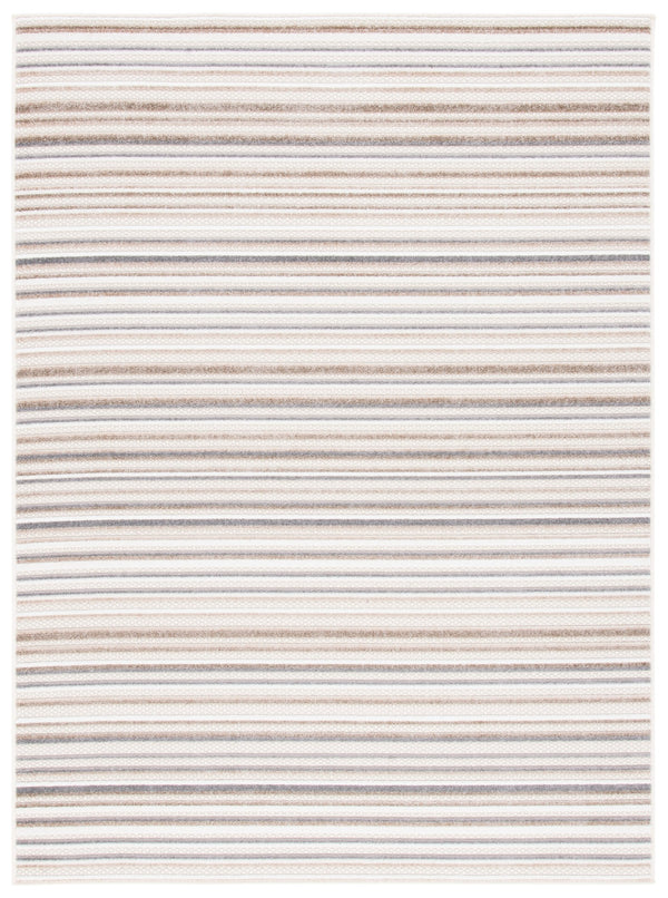 Safavieh Cabana Round Ivory Grey Area Rug — Power‑Loomed, Low‑Profile Durable Polypropylene For High‑Traffic Spaces 5'-3" x 5'-3" CBN323B-5R