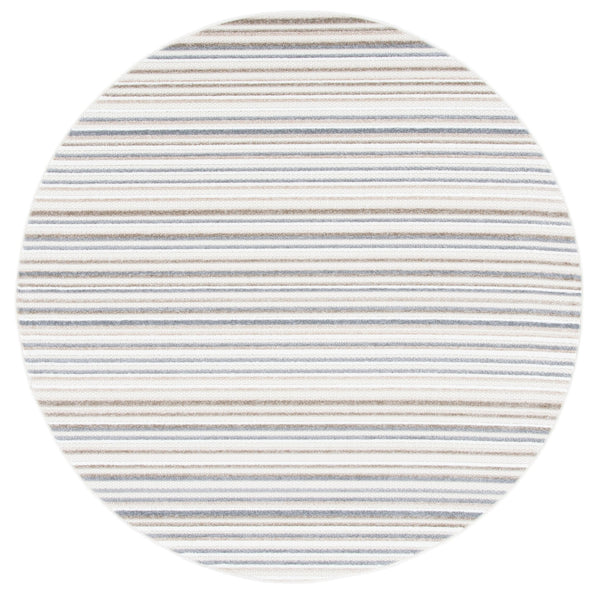 Safavieh Cabana Ivory Grey Striped Rug — Power-Loomed Turkish Durability, Low-Pile Modern Neutral For Living Rooms 10'-0" x 14'-0" CBN323B-10