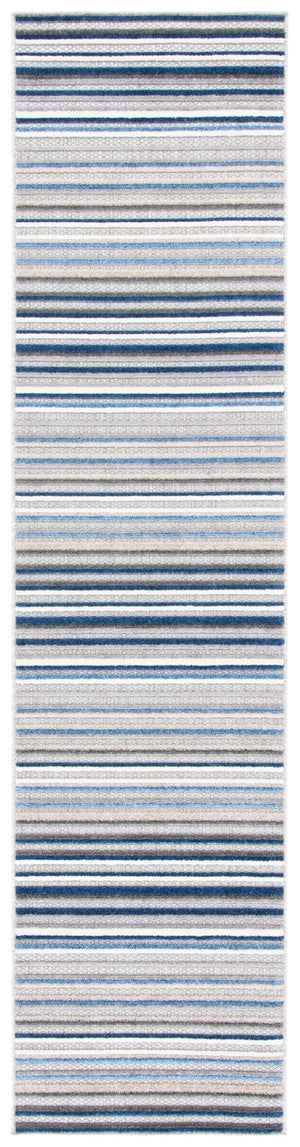 Safavieh Cabana 323 Power Loomed Indoor / Outdoor Rug Grey / Blue 8' x 8' Square