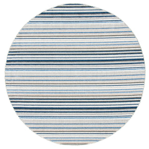 Safavieh Cabana Contemporary Grey & Blue Area Rug — Low-Profile 1/4" Pile, Durable Power-Loomed Turkish Craftsmanship 6'-0" x 8'-0" CBN323F-68