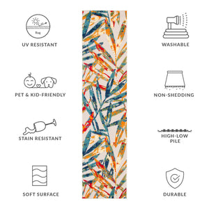 Safavieh Cabana Indoor/Outdoor Area Rug - Stylish, Durable, And Versatile For Any Space With Abstract Design Ivory ,Navy Polypropylene Cbn368a-3sq