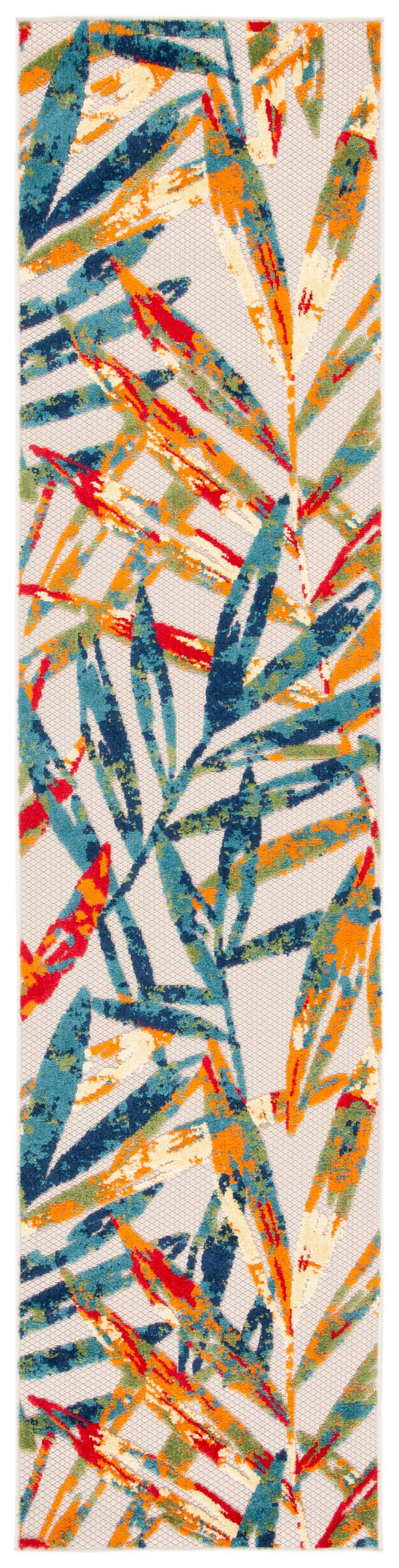 Safavieh Cabana Indoor/Outdoor Area Rug - Stylish, Durable, And Versatile For Any Space With Abstract Design Ivory ,Navy Polypropylene Cbn368a-3sq