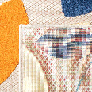 Safavieh Cabana Vibrant Leaf Pattern Area Rug For Indoor And Outdoor Spaces - Durable, Easy To Clean Design Ivory ,Green Polypropylene Cbn369a-3