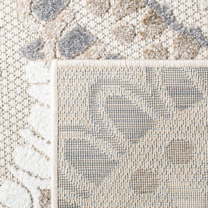 Safavieh Cabana Exquisite Grey/Ivory Area Rug - Timeless Medallion Design For Indoor & Outdoor Elegance Grey ,Ivory Polypropylene Cbn382f-3