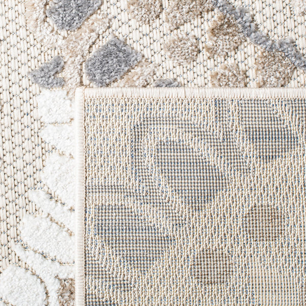 Safavieh Cabana Exquisite Grey/Ivory Area Rug - Timeless Medallion Design For Indoor & Outdoor Elegance Grey ,Ivory Polypropylene Cbn382f-3