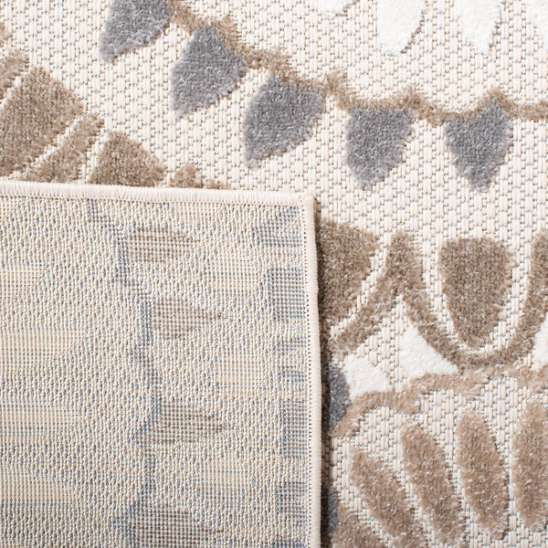 Safavieh Cabana Exquisite Grey/Ivory Area Rug - Timeless Medallion Design For Indoor & Outdoor Elegance Grey ,Ivory Polypropylene Cbn382f-3