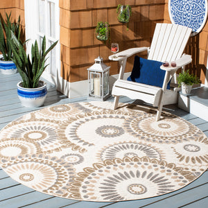 Safavieh Cabana Modern Geometric Grey Ivory Area Rug — Power-Loomed Turkey, Low-Profile Durable Design 10'-0" x 14'-0" CBN382F-10