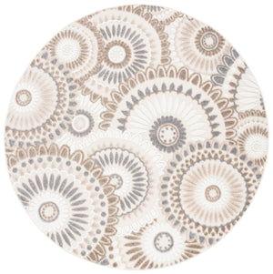 Safavieh Cabana Modern Geometric Grey Ivory Area Rug — Power-Loomed Turkey, Low-Profile Durable Design 10'-0" x 14'-0" CBN382F-10