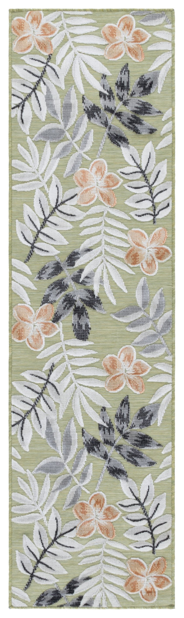 Safavieh Cabana Contemporary Olive And Grey Area Rug, Low-Profile Power-Loomed Turkish Blend For Durability And Style 4'-0" x 6'-0" CBN405X-4