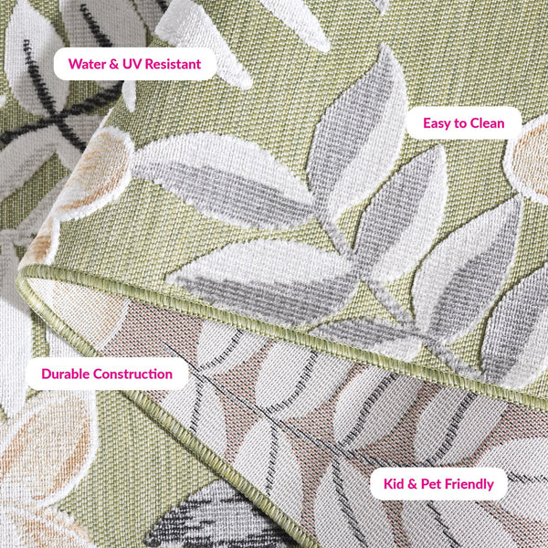Safavieh Cabana Olive Grey Runner — Low-Profile Power-Loomed Turkish Rug, Durable Fade-Resistant Flooring Accent 2'-0" x 8'-0" CBN405X-28
