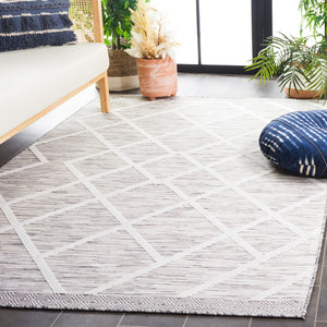 Safavieh Cabana 410 CBN410 Power Loomed Indoor / Outdoor Rug Ivory / Grey CBN410A-9