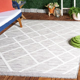 Safavieh Cabana 410 CBN410 Power Loomed Indoor / Outdoor Rug Ivory / Grey CBN410A-9