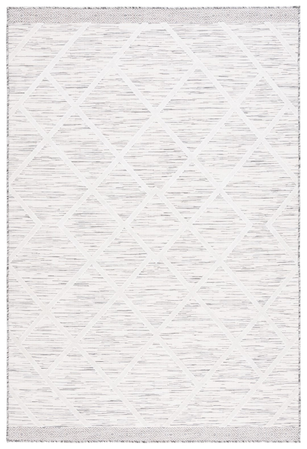 Safavieh Cabana 410 Power Loomed Indoor / Outdoor Rug Ivory / Grey 6'-5" x 6'-5" Square