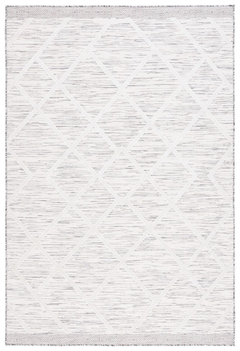 Safavieh Cabana 410 CBN410 Power Loomed Indoor / Outdoor Rug Ivory / Grey CBN410A-9