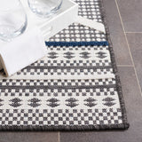 Safavieh Cabana 414 CBN414 Power Loomed Indoor / Outdoor Rug Black / Ivory CBN414Z-9