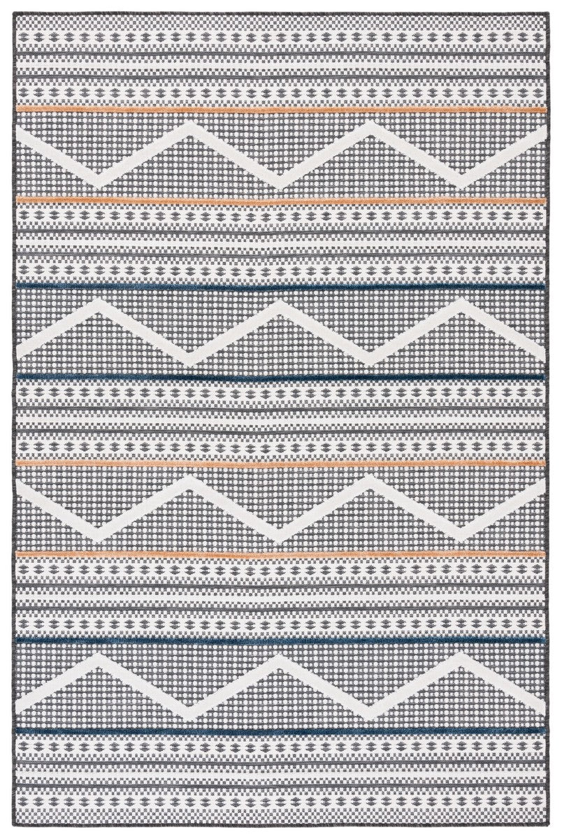 Safavieh Cabana 414 CBN414 Power Loomed Indoor / Outdoor Rug Black / Ivory CBN414Z-9