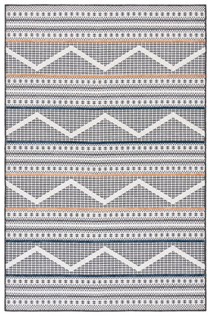 Safavieh Cabana 414 CBN414 Power Loomed Indoor / Outdoor Rug Black / Ivory CBN414Z-9