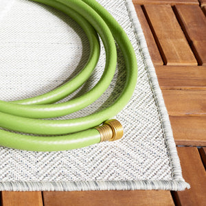 Safavieh Cabana 416 CBN416 Power Loomed Indoor / Outdoor Rug Ivory / Grey CBN416F-5