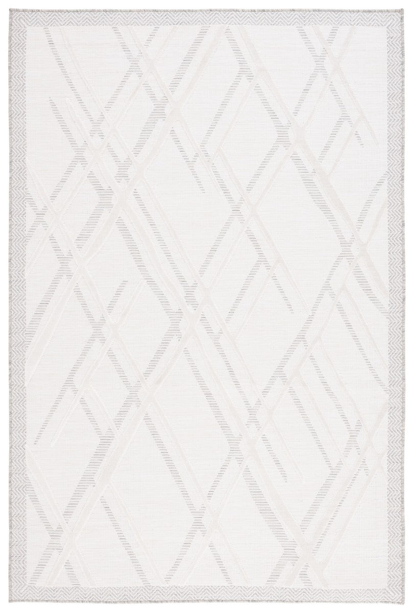 Safavieh Cabana 416 CBN416 Power Loomed Indoor / Outdoor Rug Ivory / Grey CBN416F-5