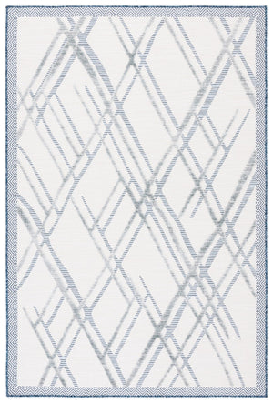 Safavieh Cabana 416 CBN416 Power Loomed Indoor / Outdoor Rug Ivory / Navy CBN416N-9