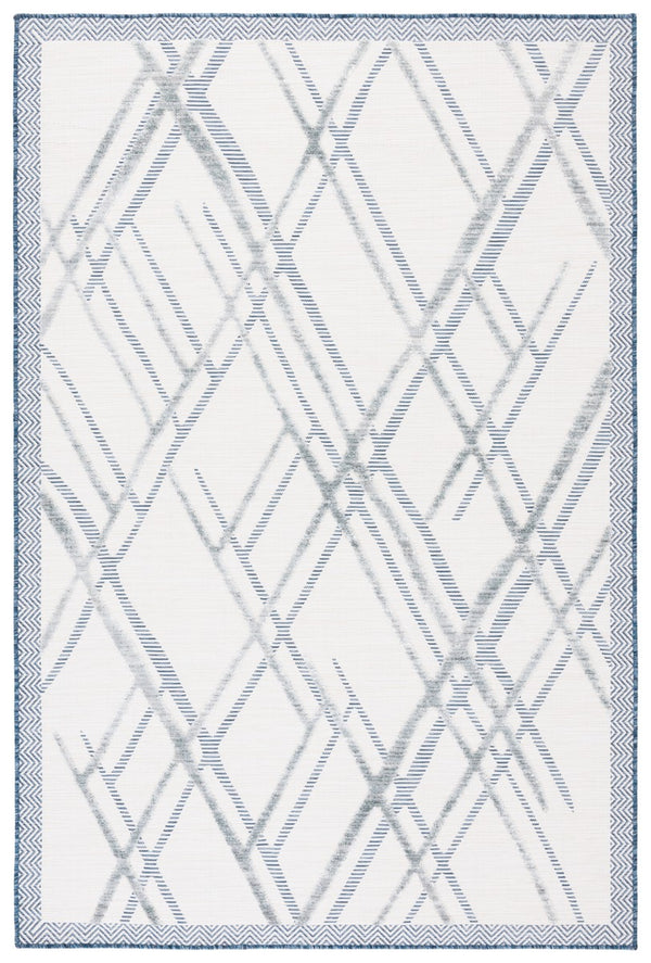 Safavieh Cabana 416 CBN416 Power Loomed Indoor / Outdoor Rug Ivory / Navy CBN416N-9