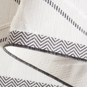 Safavieh Cabana 416 CBN416 Power Loomed Indoor / Outdoor Rug Ivory / Black CBN416Z-7SQ