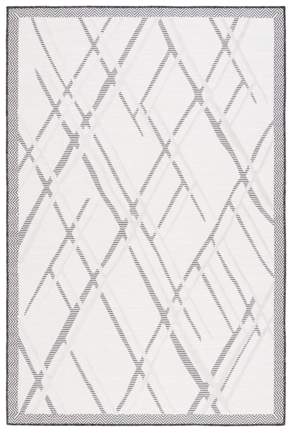 Safavieh Cabana 416 CBN416 Power Loomed Indoor / Outdoor Rug Ivory / Black CBN416Z-7SQ
