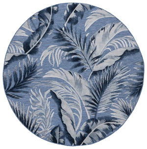 Safavieh Cabana Stylish Tropical Leaf Pattern Rug - Durable, All-weather Design For Indoor & Outdoor Spaces Black ,Grey 88% Polypropylene,12% Polyester Cbn452h-210