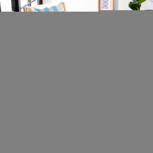 Safavieh Cabana Stylish Tropical Leaf Pattern Rug - Durable, All-weather Design For Indoor & Outdoor Spaces Grey ,Navy 88% Polypropylene,12% Polyester Cbn452n-210